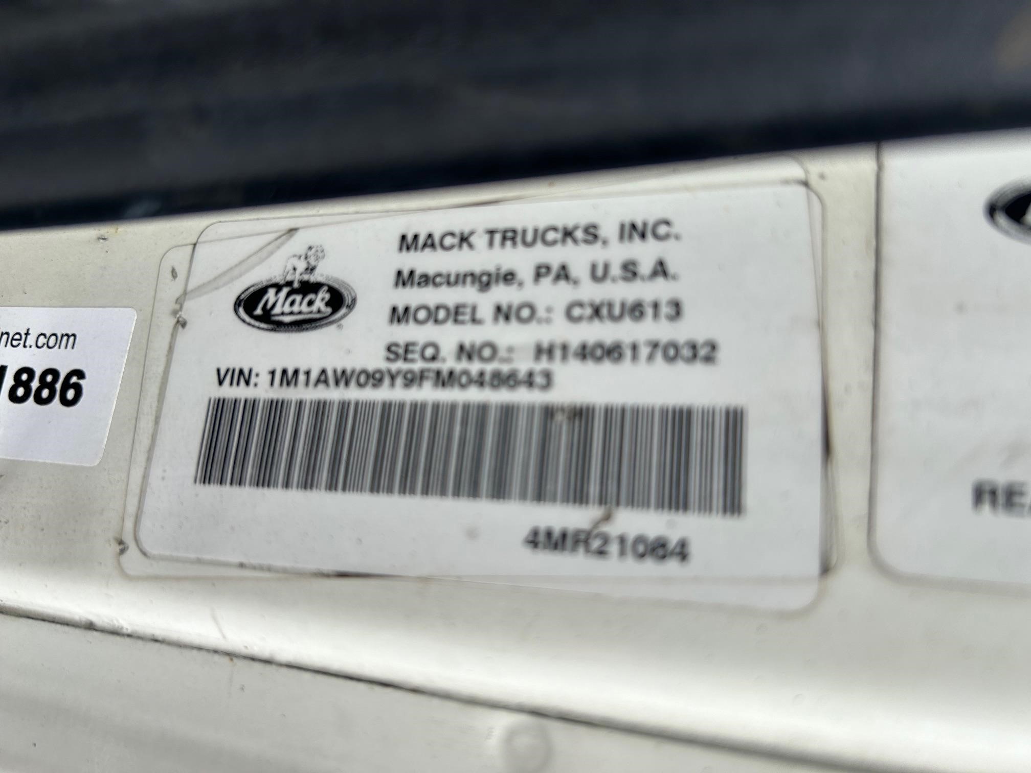 2015 MACK PINNACLE CXU613 - image 6 of 6